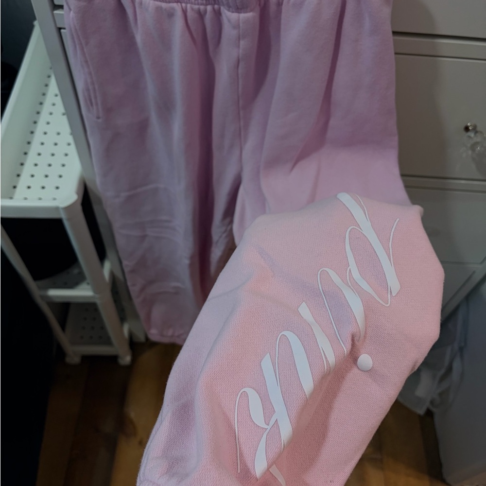 Pink PINK Signature Logo Sweats